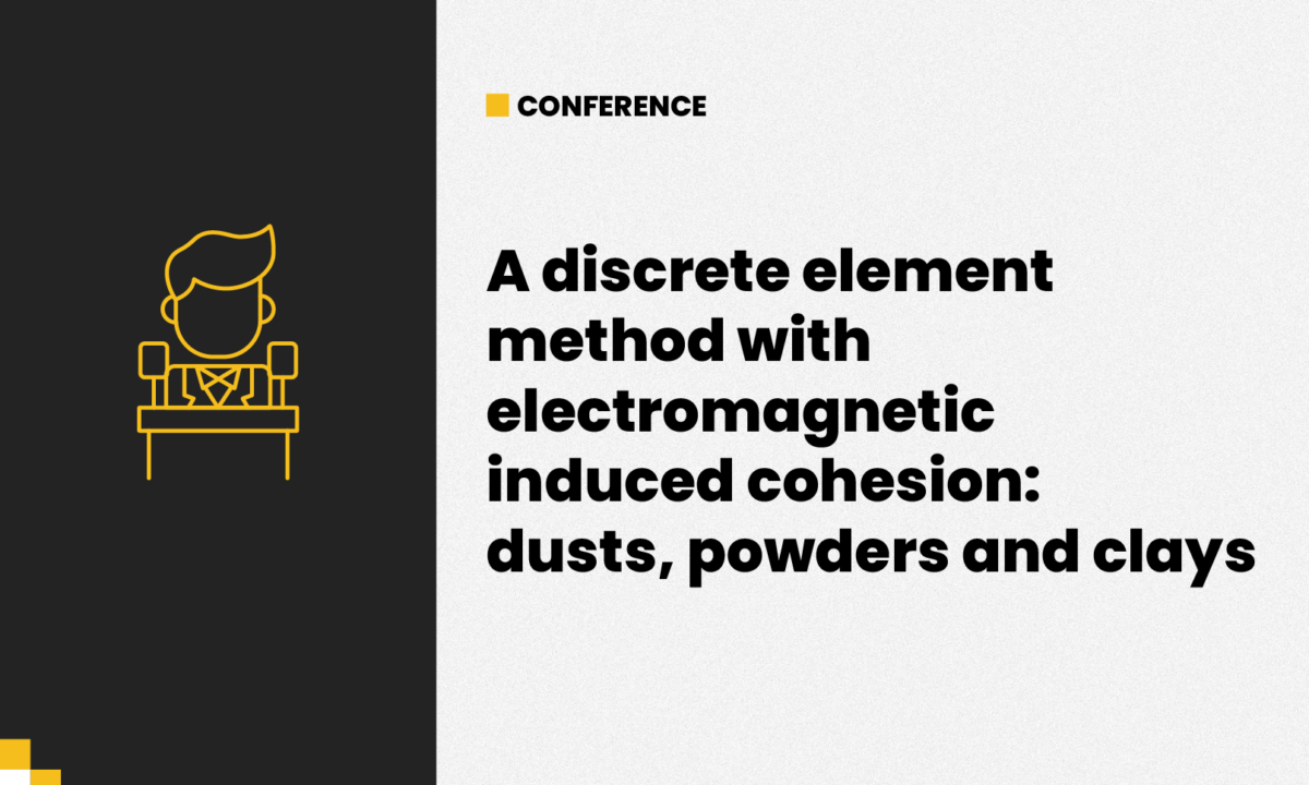 A discrete element method with electromagnetic induced cohesion: dusts, powders and clays